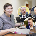 Lina Jaru&scaron;evičienė, Saulius Skvernelis, Aurelijus Veryga ir Lukas Savickas