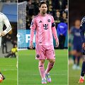 Kylianas Mbappe, Lionelis Messi ir Ousmane'as Dembele