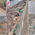 Remontuojamoje Kovo 11-osios gatvėje i&scaron; žemės styrančios juostos