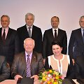 Pirmoje eilėje i&scaron; kairės: B.Vasiliauskas, A.Grabnickas, D.Gudzinevičiūtė, J.Mažintas, antroje eilėje &ndash; A.Sapka, Č.Garbaliauskas, S.Galadauskas, V.Kvietkauskas  