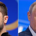 Volodymyras Zelenskis ir Vladimiras Putinas / ODD ANDERSEN MAXIM SHEMETOV / AFP
