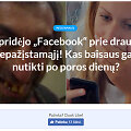 Klaidinančio straipsnio antra&scaron;tė
