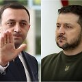 Sakartvelo ministras pirmininkas Iraklis Gariba&scaron;vilis, Ukrainos prezidentas Volodymyras Zelenskis