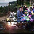 Po Baltijos &scaron;alis su nameliais ant ratų keliaujantys lietuviai