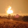 Ukrainos drono smūgis amunicijos sandėliui Rusijoje