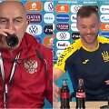 Rusijos rinktinės treneris ir Ukrainos kapitonas prajuokino savo poelgiais