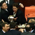 Mu&scaron;tynės Turkijos parlamente.