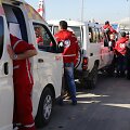 JT Humanitarinės pagalbos konvojus vyksta i&scaron; Damasko į kitus regionus