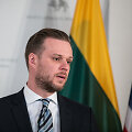 JAV  gynybos sekretoriaus ir Gabrieliaus Landsbergio spaudos konferencija