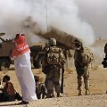 Karinių pratybų Saudo Arabijoje vaizdai