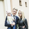 Paulius Bagdanavičius su žmona Lina ir dukra Paulina