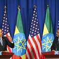 JAV prezidentas Barackas Obama su Etiopijos premjeru Hailemariamu Desalegniu