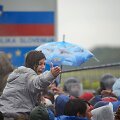 Migrantai prie Slovėnijos sienos