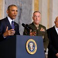 JAV prezidentas Barackas Obama, nacionalinio saugumo vadovas Jamesas Clapperis jaunesnysis ir generalinio &scaron;tabo vadas Josephas Dunfordas