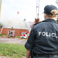 Gaisras buvusiame Vilniaus Kelių policijos pastate