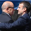Jeanas-Yves Le Drianas ir Emmanuelis Macronas
