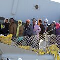 Migrantų laivas.