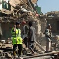 Saudo Arabijos aviacijos oro atakų padariniai Sanoje