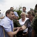 Donecko gyventojai rei&scaron;kė nepasitenkinimą Aleksandrui Zacharčenkai.
