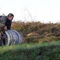 Slovėnijos armija įrenginėja spygliuotų vielų užtvaras