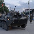 Kumanovo miestas po pasibaigusios operacijos prie&scaron; numanomą ginkluotą albanų grupuotę