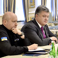 Oleksandras Turčynovas ir Petro Poro&scaron;enka