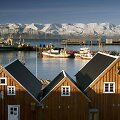 Uostas miestelyje Islandijoje