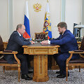 Vladimiras Putinas ir Ramzanas Kadyrovas