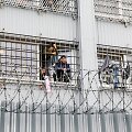 Migrantai Kybartu užsieniečių registracijos centre / BNS nuotr.