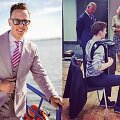 Martynas Levickis su karaliumi Karoliu III ir karaliene konsorte Camilla