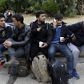 Atėnų centre būriuojas į Vakarų Europą neįleisti migrantai