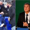Joano Laportos (dė&scaron;inėje) inauguracijoje apsilankė &Scaron;arūnas Jasikevičius ir Lionelis Messi