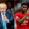 Borisas Johnsonas i&scaron;pildė Marcuso Rashfordo pra&scaron;ymą