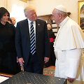 Melania Trump, Donaldas Trumpas ir popiežius Pranci&scaron;kus