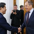 Kinijos vyriausybės specialusis pasiuntinys Li Hui ir Rusijos užsienio reikalų ministras Sergejus Lavrovas