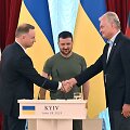 Lenkijos prezidentas Andrzejus Duda, Ukrainos lyderis Volodymyras Zelenskis, Lietuvos prezidentas Gitanas Nausėda