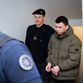 Įtariamas IKEA prekybos centro padegėjas Daniilas Bardadimas atvestas į teismą