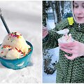 Sniege pagaminti ledai ir &scaron;į receptą i&scaron;bandžiusi Viktorija