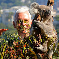 Mike'as Pence'as susipažino su Australijos gyvūnais