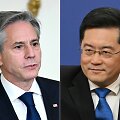 JAV valstybės sekretorius Antony Blinkenas ir Kinijos užsienio reikalų ministras Qin Gangas