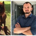 Arūnas Valinskas jaunesnysis ir jo auginama alpaka