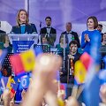 Europos Parlamento pirmininkė Roberta Metsola ir Moldovos prezidentė Maia Sandu