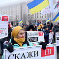 Protestas prie&scaron; vakcinaciją Ukrainoje
