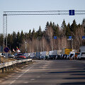 Automobilių eilė į Baltarusiją ties Medininkais