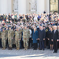 Pratybose žuvusių Jungtinių Amerikos Valstijų karių pagerbimo ir i&scaron;lydėjimo ceremonija Vilniuje