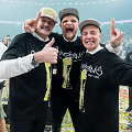 I&scaron; kairės: Gintaras Krapikas, Tautvydas Sabonis, Massimiliano Menetti