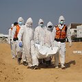 Gazos Ruože ne&scaron;ami žuvusiųjų kūnai  / BASHAR TALEB / AFP