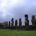 Moai skulptūros Valykų saloje