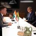 Gabrielius Landsbergis su Indijos i&scaron;orės reikalų ministru Dr. Subrahmanyamu Jaishankaru