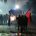 Albanijos sostinėje per protestą prie&scaron; premjerą prasiveržė susirėmimų su policija